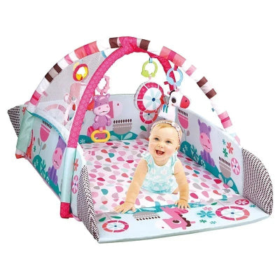 tapis d'éveil bébé content souriant