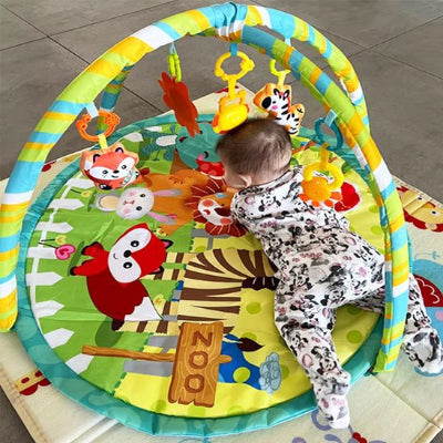 tapis d'éveil bébé émerveillé au zoo