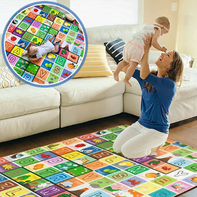 tapis d'éveil bébé maman hyper contente