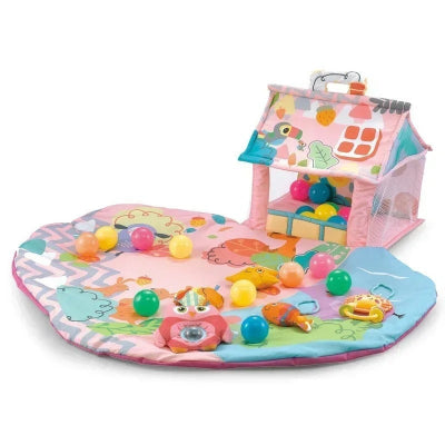 tapis eveil bebe rouge simple